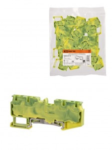 TDM Зажим клеммн. безвинтовой ЗКБ PEN 4 вывода 4 мм2 (Ph-C PT 4-Q-PE) SQ0822-0170