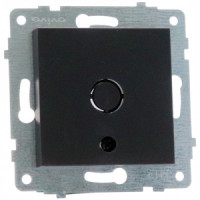 OVIVO мех. вывода кабеля СУ 1 мест. черный металлик (ко всем рамкам) 600-000317-241