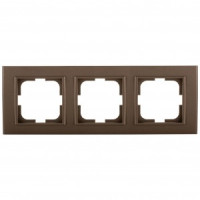 OVIVO Рамка СУ 3 местн. MINA, мокка, 401-190000-227