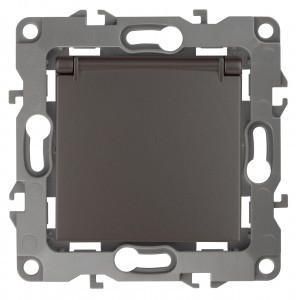 ЭРА 12 мех. роз. СУ 1 мест. 16А земля, шторки, крышка Бронза, автоклеммы 12-2103-13 4009