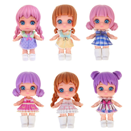 ИГРОЛЕНД Кукла-сюрприз "Лулу" коллекционная, 8 см, PVC, ABS, 14х4х14 см, 6 дизайнов