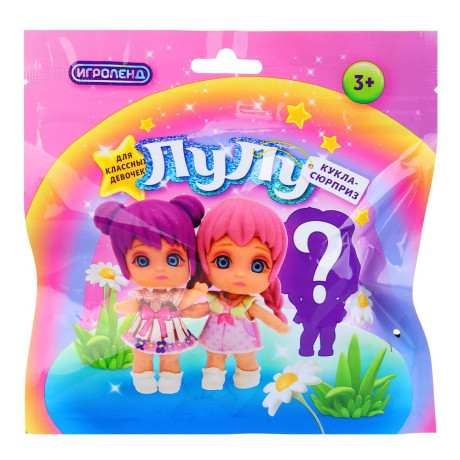 ИГРОЛЕНД Кукла-сюрприз "Лулу" коллекционная, 8 см, PVC, ABS, 14х4х14 см, 6 дизайнов