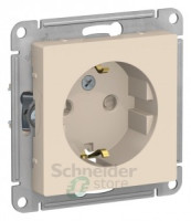 Systeme Electric AtlasDesign мех. роз. СУ 1 мест. беж. (пл.осн., земля, штор.) ATN000245 (20!)