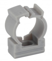 ЭРА Крепеж-клипса (серый) для трубы d20мм с фиксатором (100 шт) 47269