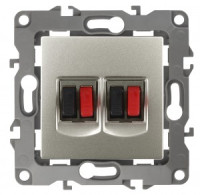 ЭРА 12 мех. роз. СУ аудио, двойная, перламутр, автоклеммы 12-3112-15 3949