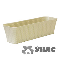 Балконный ящик РОТАНГ 600мм белый М3226 (10)