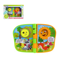 ИГРОЛЕНД Книга музыкальная с одной кнопкой &quot;На полянке&quot;, свет, звук,  ABS, 17х11,5х3см, 2хААА