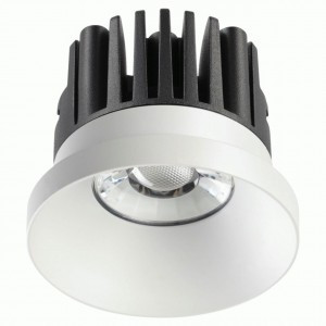NOVOTECH 357585 NT18 154 бел. встр. св-к IP44 св/д 3000K 2K 10W 100-265V METIS 800lm D79