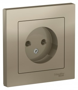 Systeme Electric AtlasDesign роз. СУ 1 мест. шампань (пл.осн.) ATN000540 (10!)