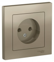 Systeme Electric AtlasDesign роз. СУ 1 мест. шампань (пл.осн.) ATN000540 (10!)