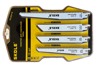 Набор полотен для сабельной пилы (10шт) металл / дерево