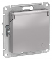 Systeme Electric AtlasDesign мех. роз. СУ 1 мест. алюм. (пл.осн., земля, штор., крыш) ATN000346(10!)