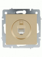 Lezard VESNA мех. роз. комп СУ 1 мест. (RJ45) (корп. ABS) золото 742-3688-139