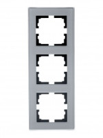 Lezard VESNA рамка акрил СУ 3 мест., верт., асфальт матовый 742-M6980-153