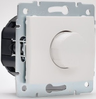 Lezard KARINA мех. диммер СУ 500 Вт с фильтром бел. (корп. ABS) 707-0288-116