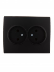 Lezard KARINA роз. СУ 2 мест. 16А  ПБТ чёрн. бархат (корп. ABS) 707-4200-128B