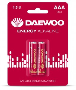 Э/п Daewoo  Energy Alkaline LR03/286  BL2