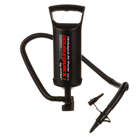 INTEX Насос ручной Double Quick I, объём 0,9л, 29см, 3 насадки в комплекте, 68612