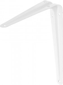 Уголок-кронштейн STAYER "MASTER", 200х150мм, белый (12!!!)