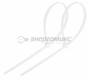 Rexant хомут нейлоновый белый 3,6х250 (уп. 100шт., цена за уп.), 07-0250