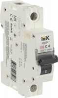 IEK ARMAT автоматический выкл. M06N 1P х-ка C 4А AR-M06N-1-C004