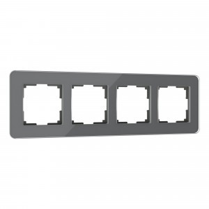 Werkel рамка СУ 4 мест. Elite (графит, стекло) W0042440 a057881