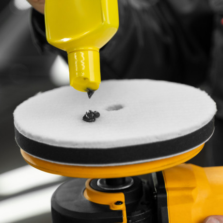 Насадка полировальная "под липучку", 180 мм, короткая плетеная шерстяная нить Matrix