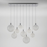 Eurosvet св-к св/д подвес 45W(3250lm) 3000К 2К 1115х230х1500 металл/хром Gemini 90353/9 a069039