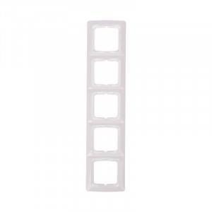 KRANZ DEA Рамка 5 мест. (горизонт.) Бел KR-78-0229