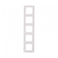 KRANZ DEA Рамка 5 мест. (горизонт.) Бел KR-78-0229