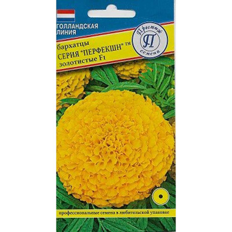Бархатцы Перфекшн Золотистые Престиж Ц
