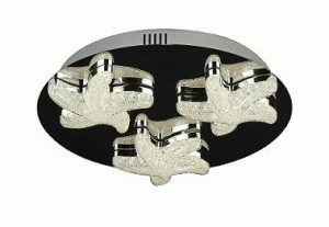 LEEK люстра св/д 30W(2400lm) 3К-4K-6K d380x80 IRIS  006