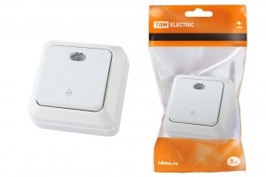 TDM Ладога перекл.(выкл прох) ОУ 1 кл. 10А бел. (инд.) (10!) SQ1801-0011