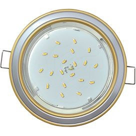 Ecola GX53 H4 св-к  2 цв.Золото-серебро-золото 38x106 FQ53H4ECB (10!)