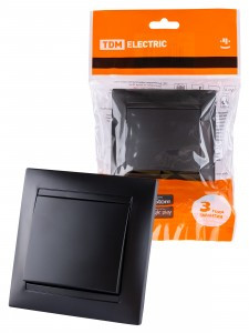 TDM Лама выкл. СУ 1 кл. 10А графит SQ1815-0601