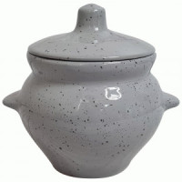 Горшок д/жаркого 0,5л 10,5*10см с ручками керамика туман (кратн. 18!!!) 109524 Борисовская керамика