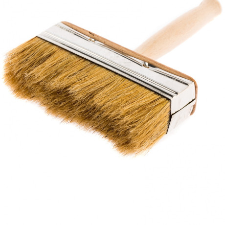 Кисть-ракля, 40 х 140 мм, натуральная щетина, деревянный корпус, деревянная ручка