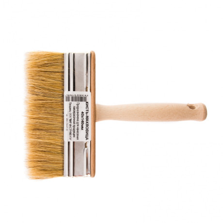 Кисть-ракля, 40 х 140 мм, натуральная щетина, деревянный корпус, деревянная ручка