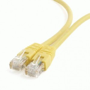Cablexpert патч-корд UTP cat6, 1м, литой, многожильный (желтый)
