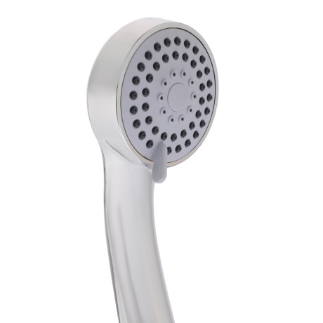 RAIN Смеситель для ванны Обсидиан, прямой излив 35см, душ. набор, картридж 35мм, латунь, хром