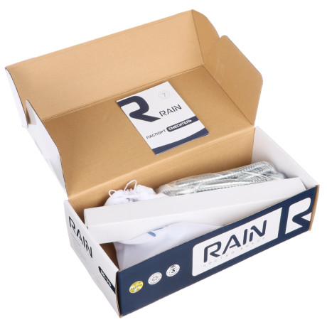 RAIN Смеситель для ванны Обсидиан, прямой излив 35см, душ. набор, картридж 35мм, латунь, хром