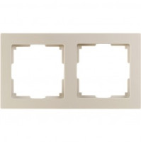 Smartbuy Нептун Рамка 2-местная пластик бежевая (SBE-06i-Plastic-FR-2)