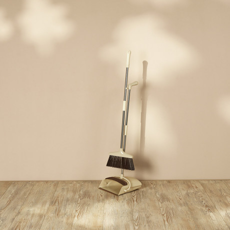 VETTA Набор щетка+совок, пластик, железо, ПВХ, 2 ручки, 92x24см/85x26,5см