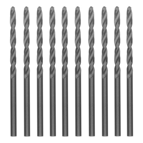 Сверло по металлу, 3 мм, полированное, HSS, 10 шт, цилиндрический хвостовик Matrix