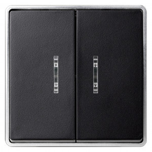 Smartbuy Сириус выкл. ОУ 2 кл. (инд.) 10А черный SBE-07b-10-SW2-1