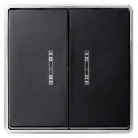 Smartbuy Сириус выкл. ОУ 2 кл. (инд.) 10А черный SBE-07b-10-SW2-1