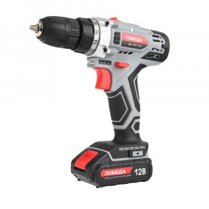 ПОБЕДА Шуруповерт аккумуляторный ДА-12/1Ли, 12В, 32 нм, 1 батарея, быстрая зарядка, 180201648