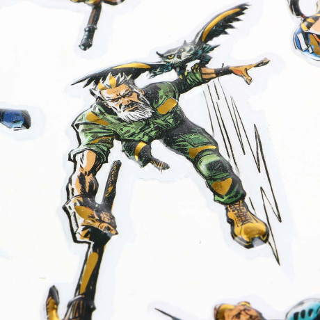 BY Наклейка декоративная с фольгированным слоем, объемная, 26х15,5см, бумага, ПВХ, 2 дизайна