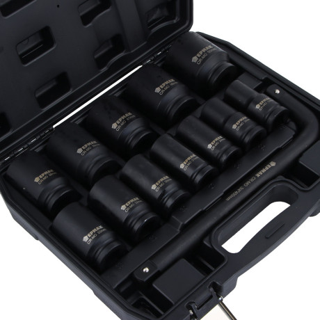 ЕРМАК Набор головок ударных, удлинённых с L-воротком 3/4'', 13 пр. CR-MO