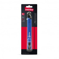 Smartbuy нож строительный, 9 мм, отламываемое лезвие, острый торец, алюминй корпус SBT-KNB-9Р2